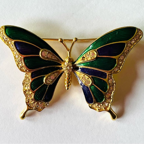 Colorful Butterfly Brooch Set - Picture 3 of 3